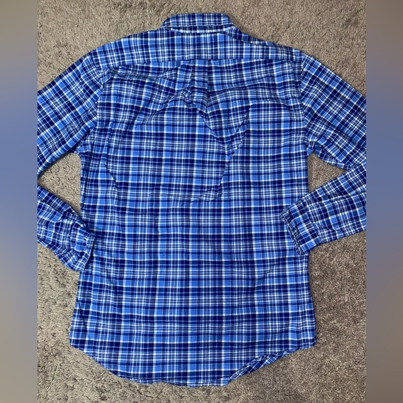 Ralph Lauren Slim Fit Stretch Oxford Button Up Down Mens Size Medium Dress Shirt - Picture 9 of 11
